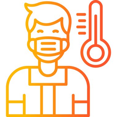 Erkek Ateşi modern simgesi, vektör illüstrasyonu