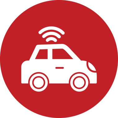 Araba modern simgesi, vektör illüstrasyonu