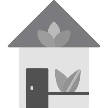 Ev. Web simgesi basit illüstrasyon