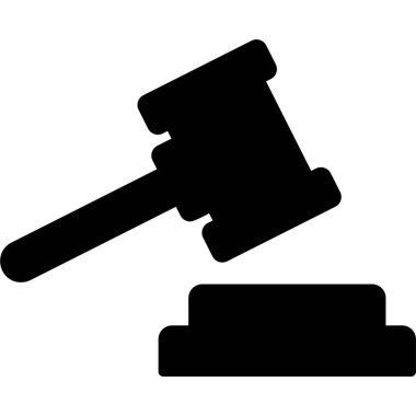 Hukuk. Web simgesi basit illüstrasyon