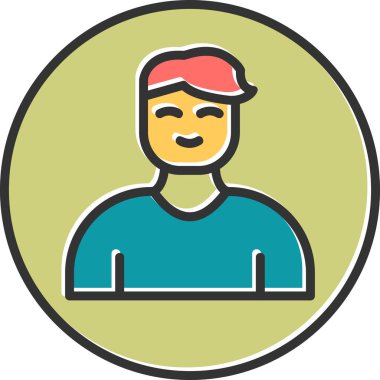 Profil simgesi vektör illüstrasyonu