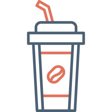 Kahve fincanı simgesi, modern tasarım illüstrasyonu