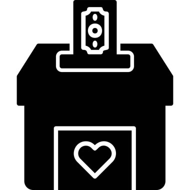 Donation web icon vector illustration