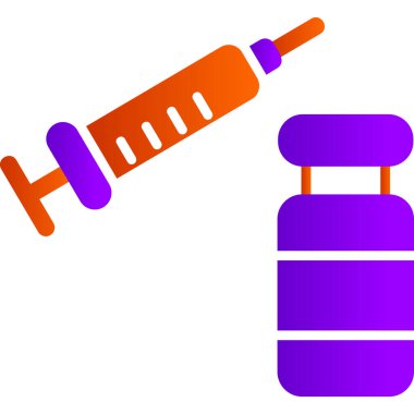 Şırınga. Web simgesi basit illüstrasyon