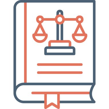 hukuk ve adalet vektör simgesi