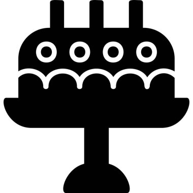 cake icon. simple web illustration