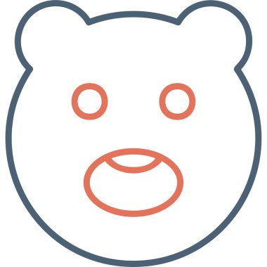 Ayı. Web simgesi basit tasarım 