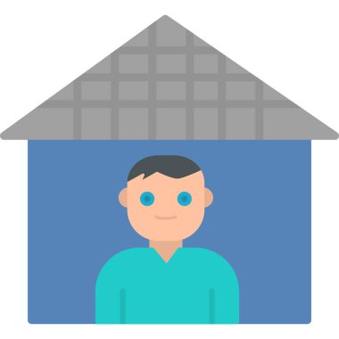 Karantina Ağ simgesi basit illüstrasyon