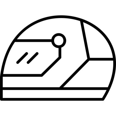 Miğfer. Web simgesi basit illüstrasyon 