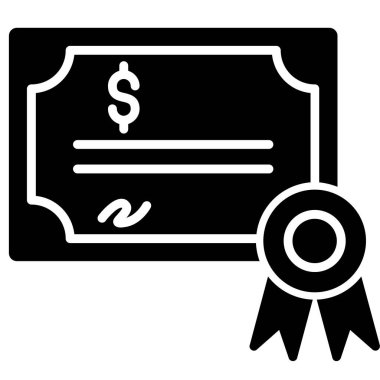 Bond simgesi, modern tasarım illüstrasyonu