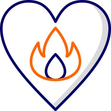 Passionate modern vector icon illustration