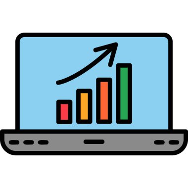 Büyüme simgesi, modern tasarım illüstrasyonu