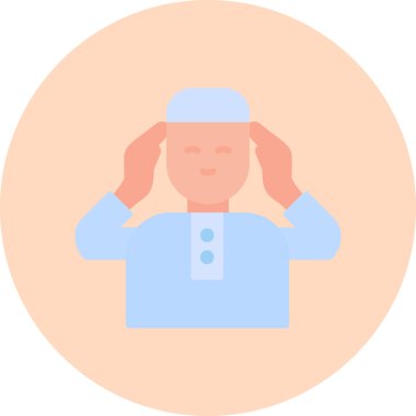 Müezzin modern simgesi, vektör çizimi.