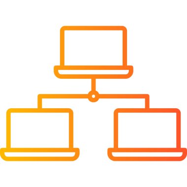 Bilgisayar. Web simgesi basit illüstrasyon