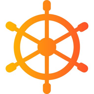 rudder, web icon simple illustration