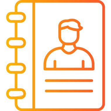 simple icon for web page, Contact Address Book, Address 