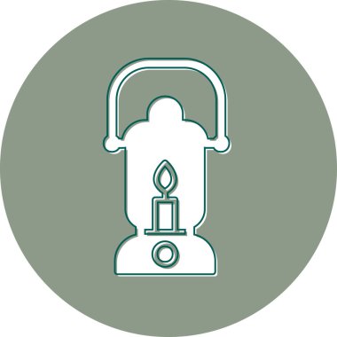 Petrol lambası modern simge, vektör illüstrasyonu 