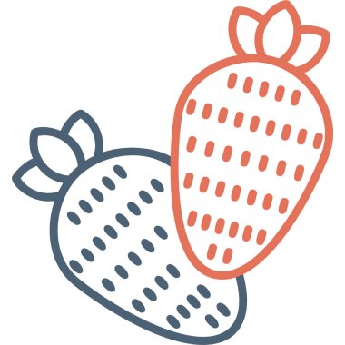 Çilek Ağı simgesi basit illüstrasyon