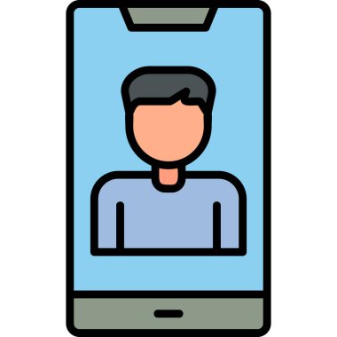 Smartphone Simgesi, vektör illüstrasyonu