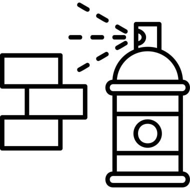 Graffiti modern simge, vektör illüstrasyonu