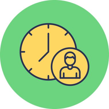 Time Manager icon modern vector illustration