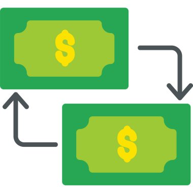 Para cirosu web simgesi basit illüstrasyon