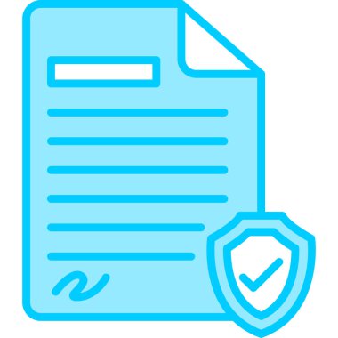 Sigortacılık. Web simgesi vektör illüstrasyonu