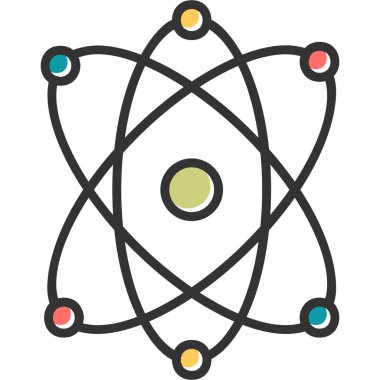 Atom icon modern vector illustration