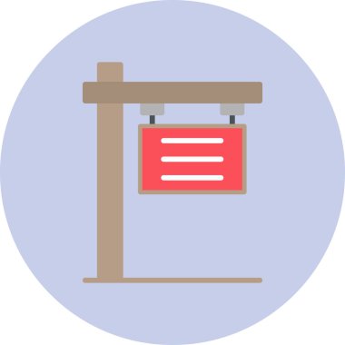 Modern İmza Panosu simgesinin vektör çizimi