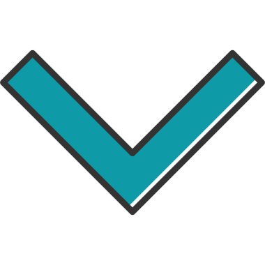 Tek bir sembol simgesinin vektör çizimi