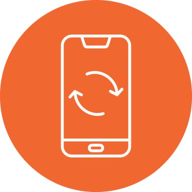 Smartphone Simgesi, vektör illüstrasyonu