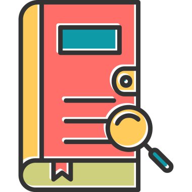 Arama simgesi vektör illüstrasyonu 