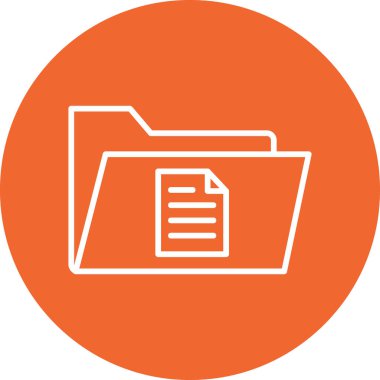 Dosya. Web simgesi basit illüstrasyon 