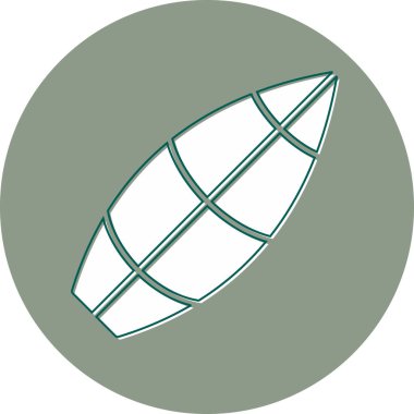 Sörf tahtası, modern simge, vektör illüstrasyonu