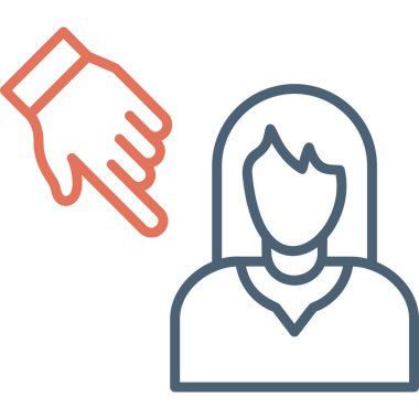 Bir kadın ve erkeğin vektör çizimi