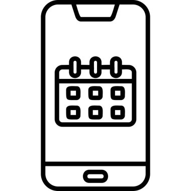 Smartphone Simgesi, vektör illüstrasyonu