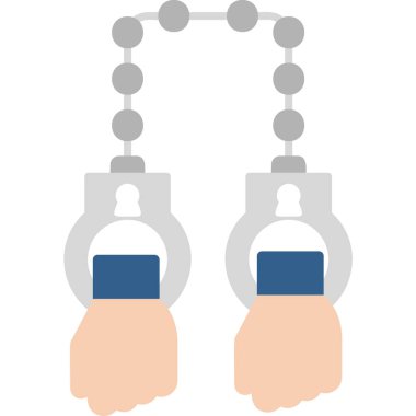 Tutuklama simgesinin vektör illüstrasyonu