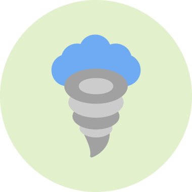 Twister modern simgesi, vektör illüstrasyonu