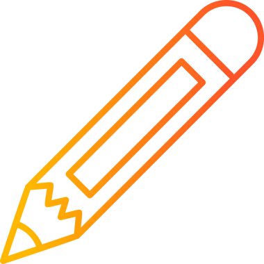 pencil, web icon simple illustration