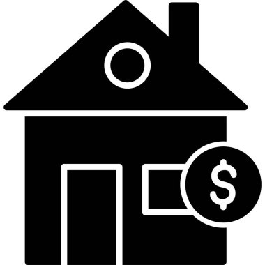 Vergi simgesi vektör illüstrasyonu konutlandırılıyor