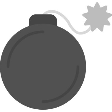 Bomba simgesinin vektör illüstrasyonu