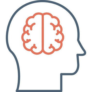 İnsan kafası. Web simgesi