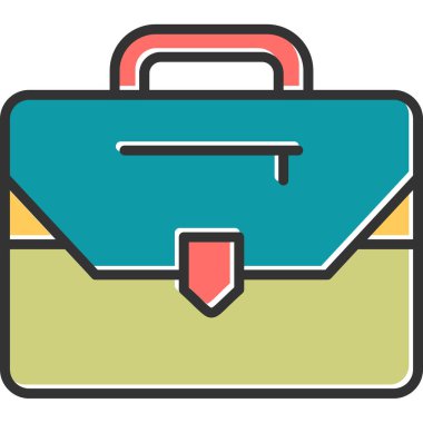 Çanta. Web simgesi basit tasarım 