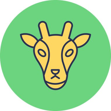 Bir boğa simgesinin vektör çizimi