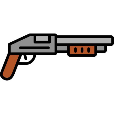 av tüfeği simgesi, web simgesi illüstrasyonu