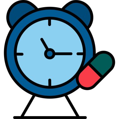 Zaman kapsülü düz vektör resimlemesi 