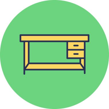 masa web simgesi basit illüstrasyon