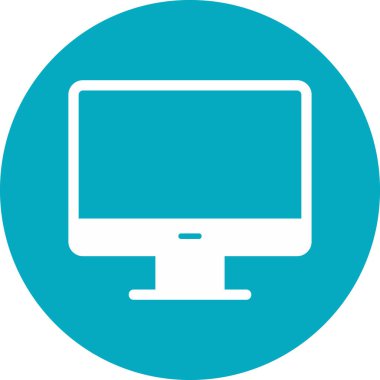 Masaüstü modern simge, vektör illüstrasyonu 