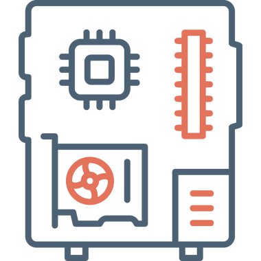 Bilgisayar. Web simgesi basit illüstrasyon 