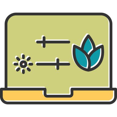 Web simgelerini basit illüstrasyonları denetler